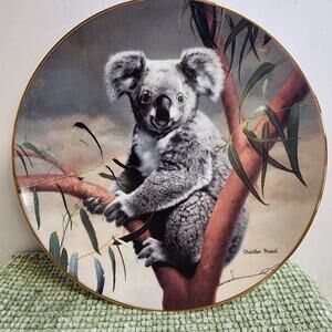 Charles Frace The Koala Plate 1990 Natures Lovables COA W S George